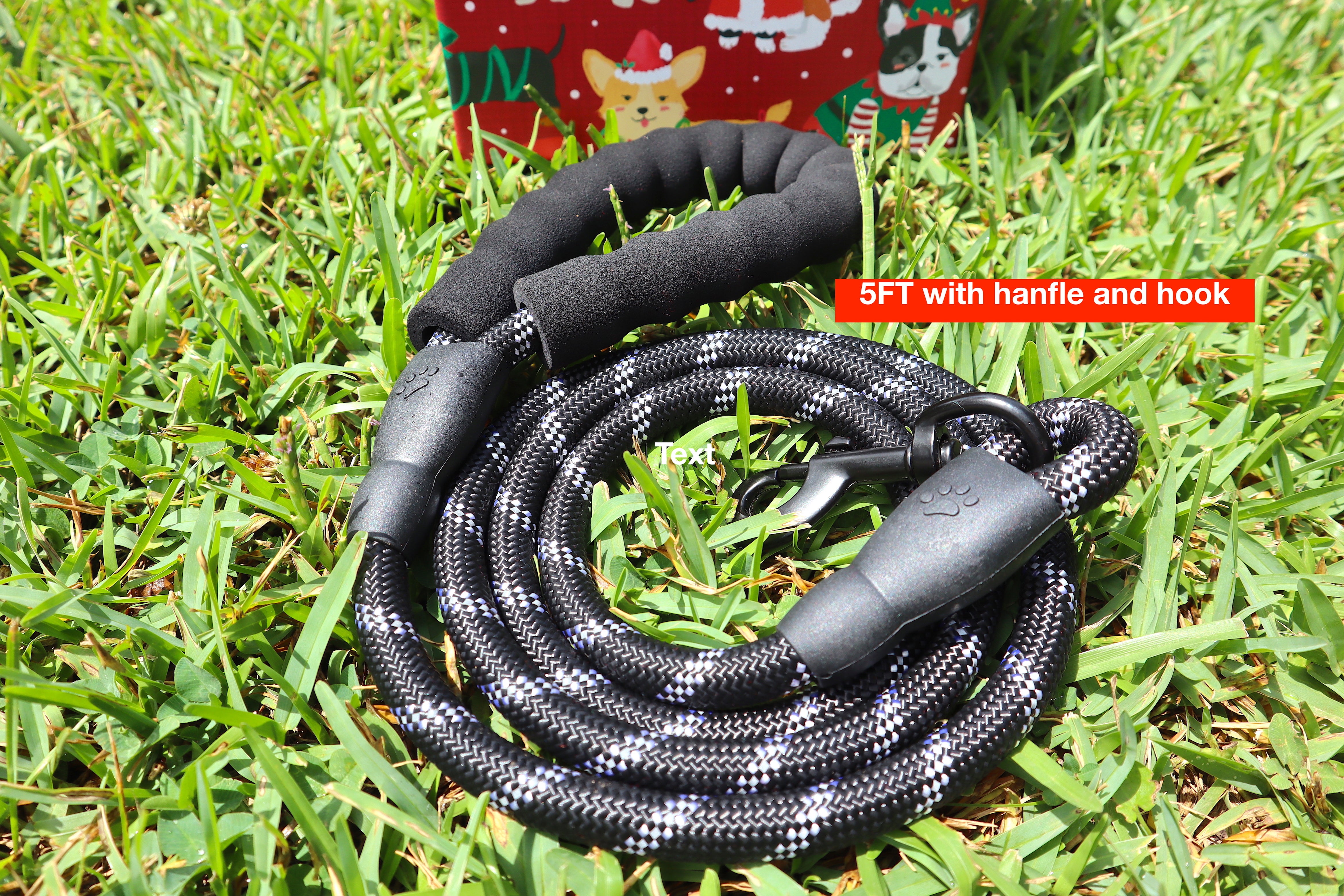 5 Ft Strong Dog Leash with Comfortable Padded Handle